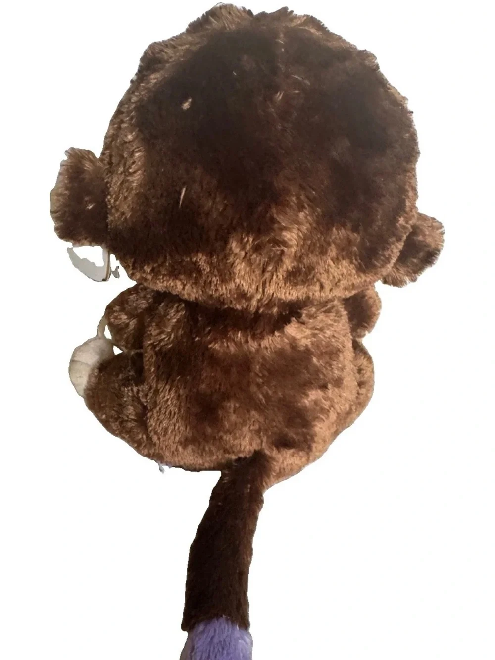 Ty Beanie Boos Coconut Monkey 9” Plush Purple Glitter Eyes NWT